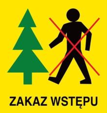 Zakaz wstępu do lasu na terenie leśnictwa Zabłocie
